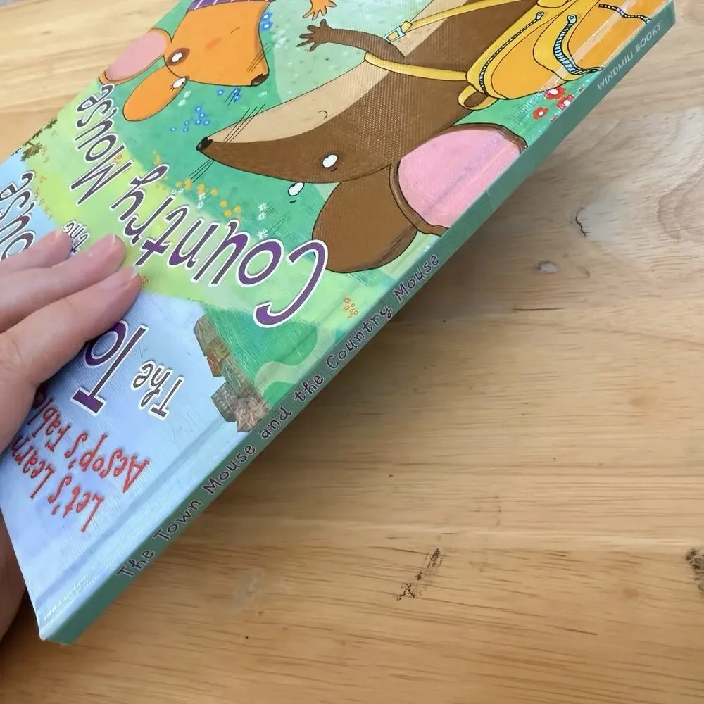 The Town Mouse and the Country Mouse Lets Learn Aesops Fables Hardcover Book